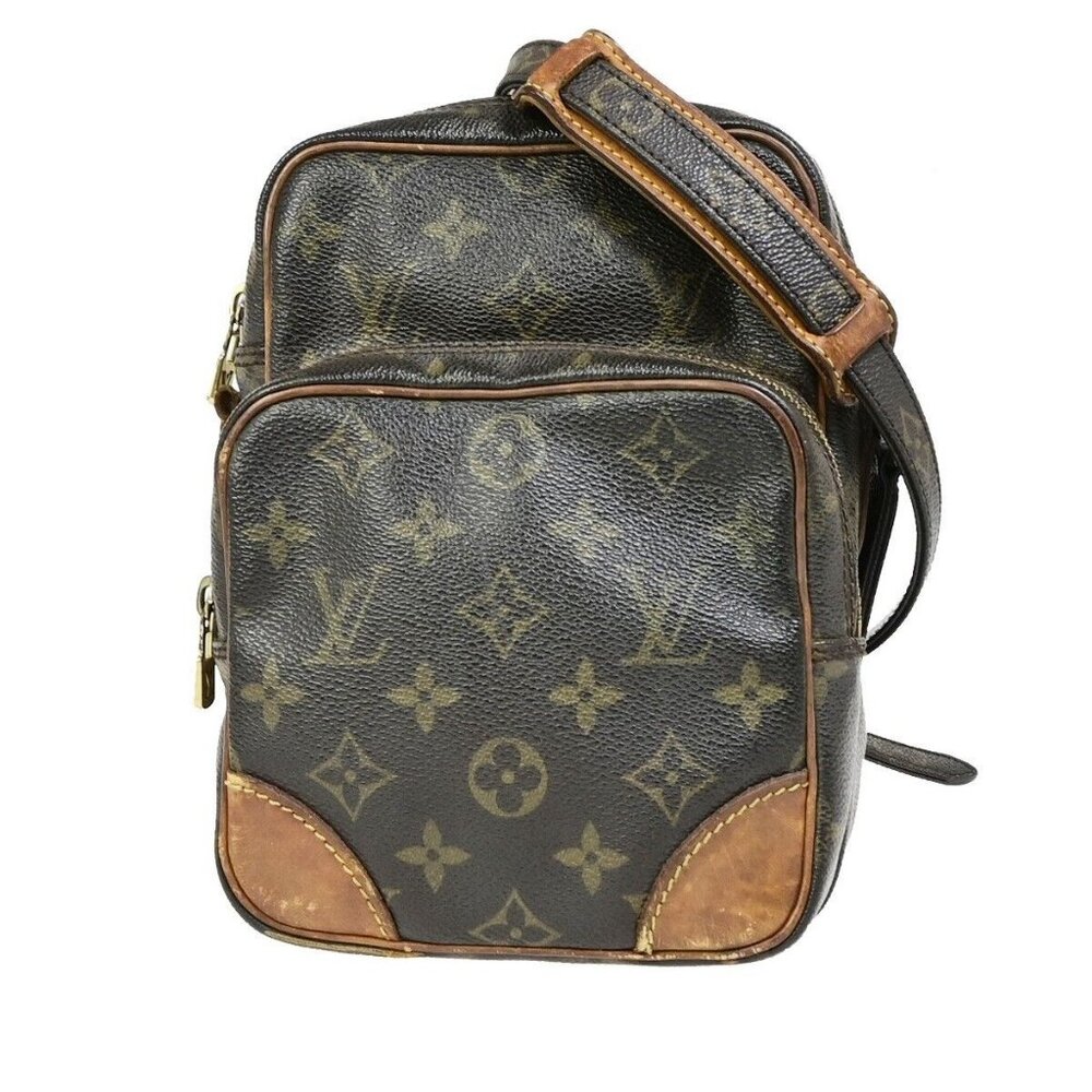 LOUIS VUITTON Amazon Crossbody Shoulder Bag Monogram Leather